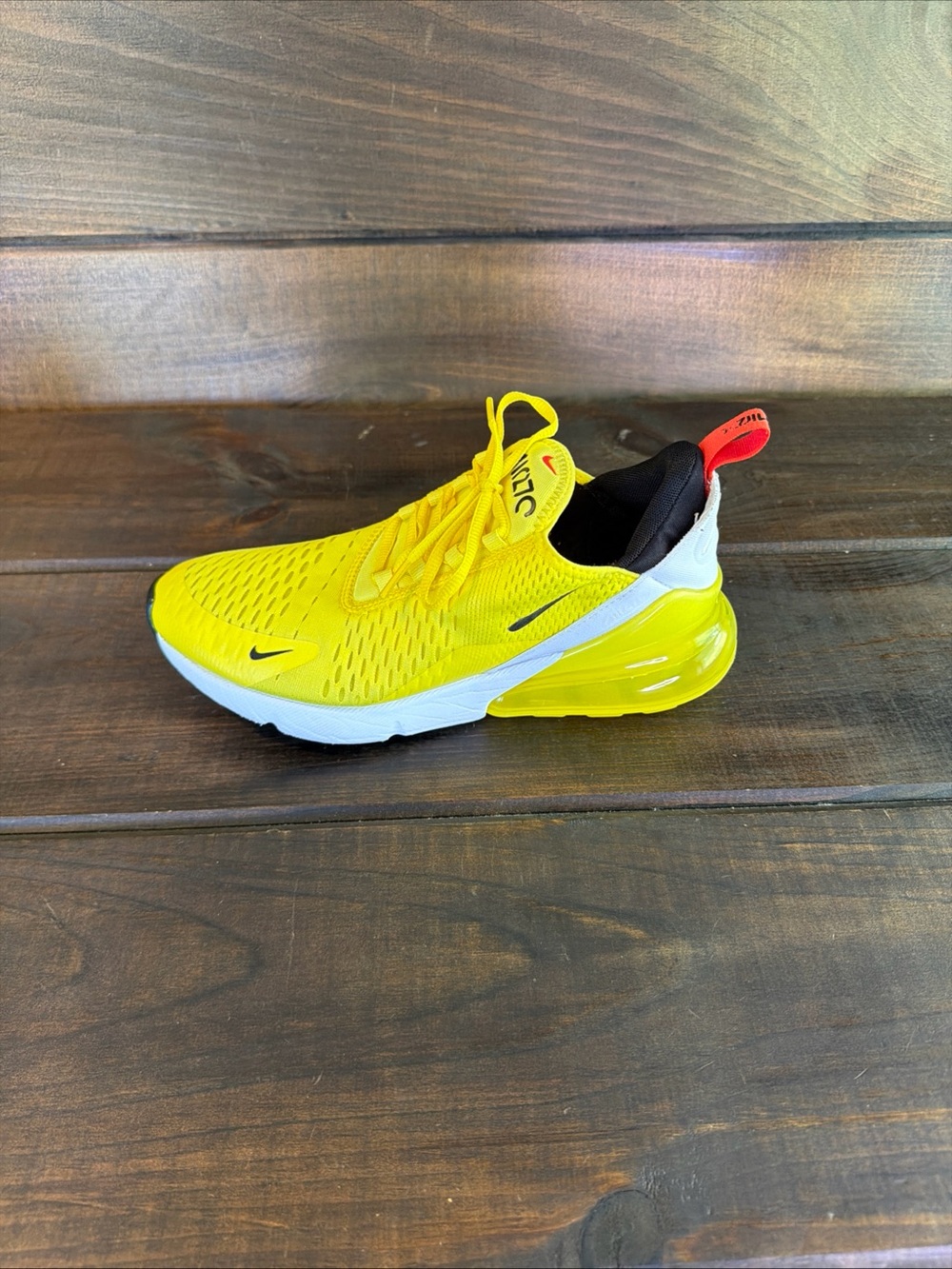Nike Air Max 270 ‘Yellow Strike’ Sneakers Running Shoes Women Size 9 - Picture 10 of 12